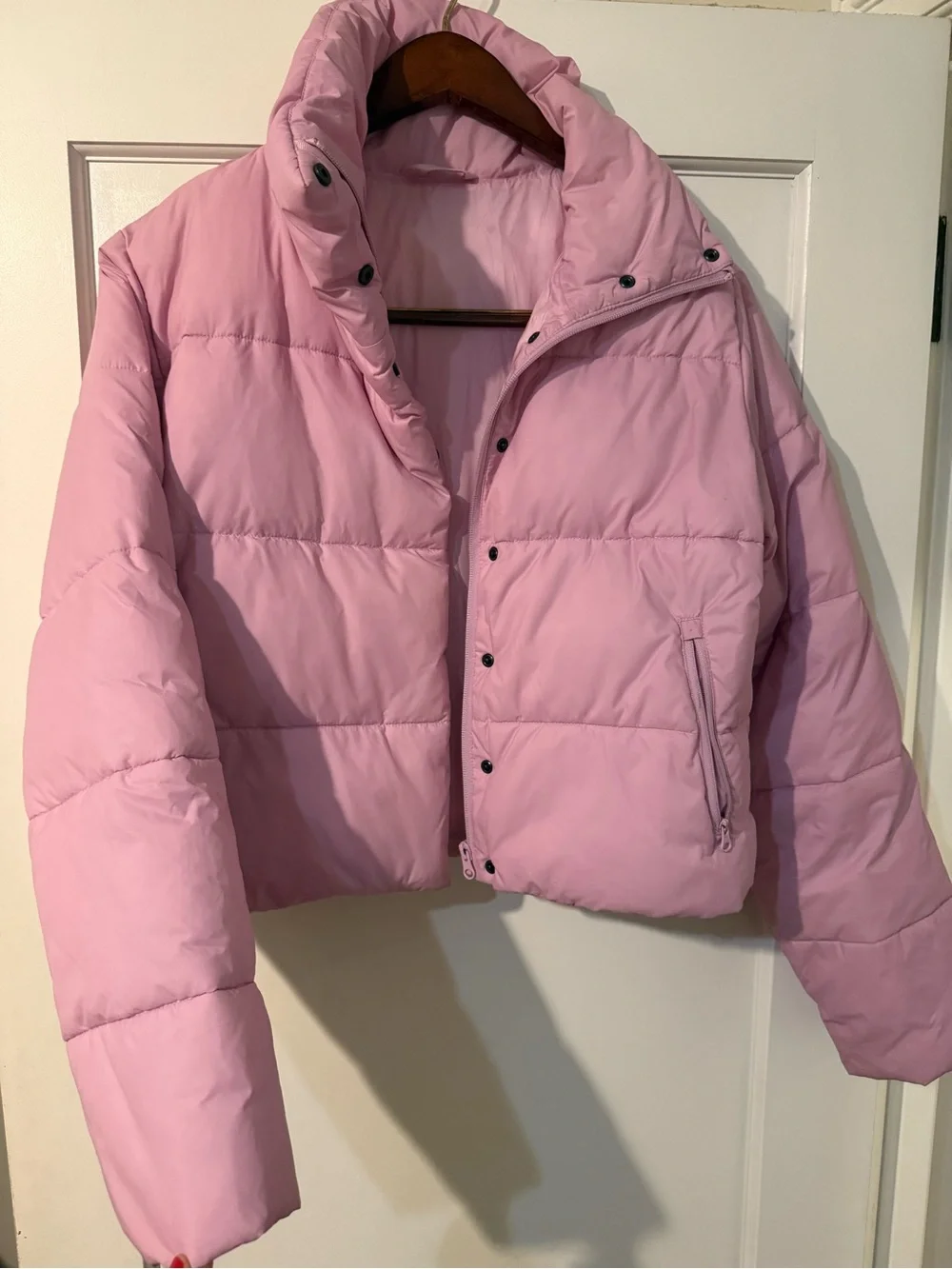 ALO Yoga Lavender Cropped Puffer Jacket